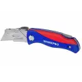 Складной быстросменный нож WORKPRO wp211006