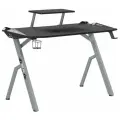 Игровой компьютерный стол SKYLAND SKILLL CTG-001, черный/серый, 120х60х75 см металл/мдфс надстройкой для монитора