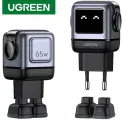 Сетевое зарядное устройство Ugreen 65Вт Nexode Robot / 2xUSB-C, 1xUSB-A / GaN / цвет серый космос