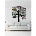 Семейное древо на стену для декора и интерьера (наклейка дерево, фото), 120х106 см.