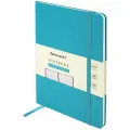 Блокнот BRAUBERG Ultra, балакрон, клетка А5, 96 листов бирюзовый 1 шт. клетка