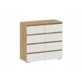 Комод для одежды Нонтон Инта, 100.2x46x95,8 см, Дуб Золотой / Белый