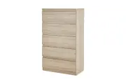 Комод напольный Hoff Stern, 78,2х136,5х43,3 см, с 5 ящиками, для гостиной, ЛДСП, цвет дуб сонома