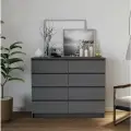Комод МК 1200.8, модульная система Мори, 120.4х40.4x99см, 8 ящ, Графит