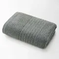 Полотенце махровое банное Ecotex Релакс 70x140, цвет серый