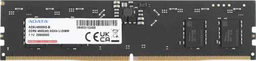 Оперативная память A-Data AD5U48008G-B DDR5 - 8ГБ 4800МГц, DIMM, OEM