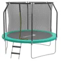 Батут Scholle FLIP 8FT, внутренняя сетка, зеленый, максимальный вес 150 кг