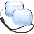 Чехол Elago Clear case with Round strap для AirPods Pro 2 (2022), голубой
