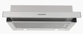Вытяжка телескопическая Kuppersberg SLIMDUAL 60 X, 650 куб. м/час, ширина 59.5 см, нержавеющая сталь, Китай