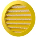 Решетка вентиляционная круглая D160 мм RAL1021 рапсово-желтый глянцевый