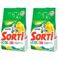 Стиральный порошок Sorti, для цветных вещей, антибактериальный, 2400 г, 2 шт