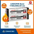 Плиты PIR (пир) теплоизоляции LOGICPIR Баня 1190х590х30мм, 24 плиты, 16.83 м2 / утеплитель для стен 30мм фольгированный Технониколь