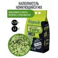 Наполнитель для кошачьего туалета Барсик тофу микс Зеленый Чай и Бентонит