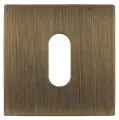Накладка под ключ буратино на квадратном основании Fratelli Cattini KEY 8-BY матовая бронза 2 шт.