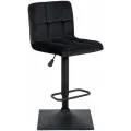 Барный стул Эколайн Курт, обивка из велюра, металл, 40х35х63 см, черный