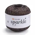 Пряжа Sparkle YarnArt, коричневый - 1354, 60% полиэстер металлик, 40% полиамид, 6 мотков, 25 г, 160 м.