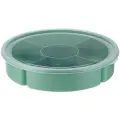 IDEA (М-Пластика) Менажница с крышкой 5 секций, 25.5 см, 1.82 л, 1 шт., фисташковый