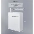 Тумба с раковиной Uperwood для ванной подвесная Modul 50х21х62 см, белая матовая