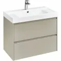 Тумба под раковину Roca Ona A857630510 78,5 см, подвесная, бежево-серый матовый