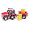 Игрушка New Classic Toys 11943 Трактор с прицепом и сеном