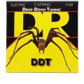 DR DDT7-11 - струны для 7-струнной электрогитары, Калибр: 11-65, Серия: DDT, Обмотка: никелированая сталь, Покрытие: нет