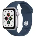 Умные часы Apple Watch Series SE Gen 1 40 мм Aluminium Case GPS RU, серебристый/синий омут