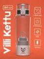 Генератор водородной воды VILLI KETTU, портативный, USB, 3,7 В, 2 A, 380 мл, белый