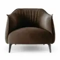 Кресло дизайнерское BELLO STANDART из велюра. Цвет темно-коричневый. Размер 63x72x79 (д/ш/в)