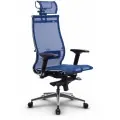 Кресло METTA Samurai S-3, офисное, с подголовником, цвет синий