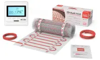 Нагревательный мат, СТН КМ-75-0,5 м2 с программируемым терморегулятором, 0,5 м2, 100 х 50 см, 150 Вт/м2