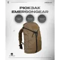 Рюкзак тактический EMERSONGEAR Y ZIP CITY ACCAULT PACK, 24 литра, цвет коричневый, на молнии, из 100 процентного нейлона 500D