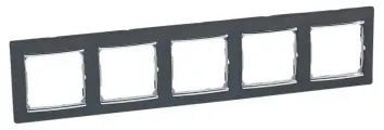 Рамка 5-м Valena горизонт. ноктюрн/сереб. Leg LEGRAND 770395 (1 шт.)