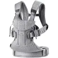Слинг-эргорюкзак BabyBjorn One Air 3D Mesh для переноски ребенка с рождения и до 3 лет, 3 положения, светло-серый