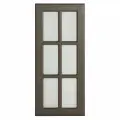 Фасад кухонный со стеклом Beneli леда, серый, 40х92см