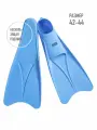 Длинные ласты для плавания SwimRoom Silicone Long Fins, размер 42-44, цвет голубой