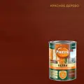 Лазурь PINOTEX ULTRA для защиты древесины, влагостойкая, красное дерево 0,9л