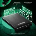 Внешний жесткий диск Kesu HDD 1000Gb, переносный накопитель Black