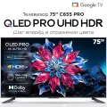 75 (190.5 см) LED-телевизор TCL 75C655 Pro, Direct LED, QLED, 4K UltraHD, Wi-Fi, черный