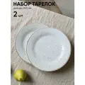 Набор фарфоровых тарелок 2 шт, диаметр 240 мм