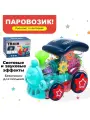 Паровоз «Шестерёнки», свет и звук, работает от батареек