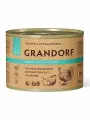 GRANDORF Влажный корм для собак всех пород, паштет из индейки с яблоком и малиной - 6 шт*200 гр