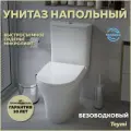 Унитаз напольный торнадо безободковый с быстросъемным сиденьем микролифт Teymi Ellie Vortex T40206