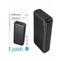 Внешний аккумулятор Borofone BJ78A (20000 mAh/10W/2USB/MicroUSB/Type-C/LED индикатор), чёрный.