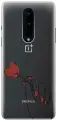 Силиконовый чехол на OnePlus 8, ВанПлюс 8 с 3D принтом Heartbreaker прозрачный