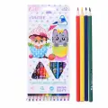 Цветные карандаши deVENTE 100% Cute, 12 цветов, 4М, диаметр грифеля 3 мм, трехгранный корпус (5022128)