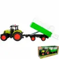 Трактор Young Racer, инерционный, звуковые и световые эффекты, пластик, зеленый