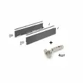 Комплект фурнитуры ящика Hettich AvanTech You, H101 мм, NL500 мм, антрацит, с 4 петлями Sensys 8645