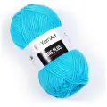 Пряжа YarnArt Jeans Plus | Пряжа Yarnart Jeans Plus - 33 голубая бирюза | 5шт упаковка | Полиакрил: 45%, Хлопок: 55%