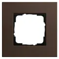 Рамка на 1 пост Gira Esprit MPx, универсальный монтаж, цвет коричневый