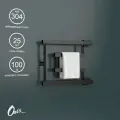 Полотенцесушитель Водяной Onix, модель Vega Turn Right Black 320x400, фокстрот с боковым угловым подключением справа, черный, полный комплект